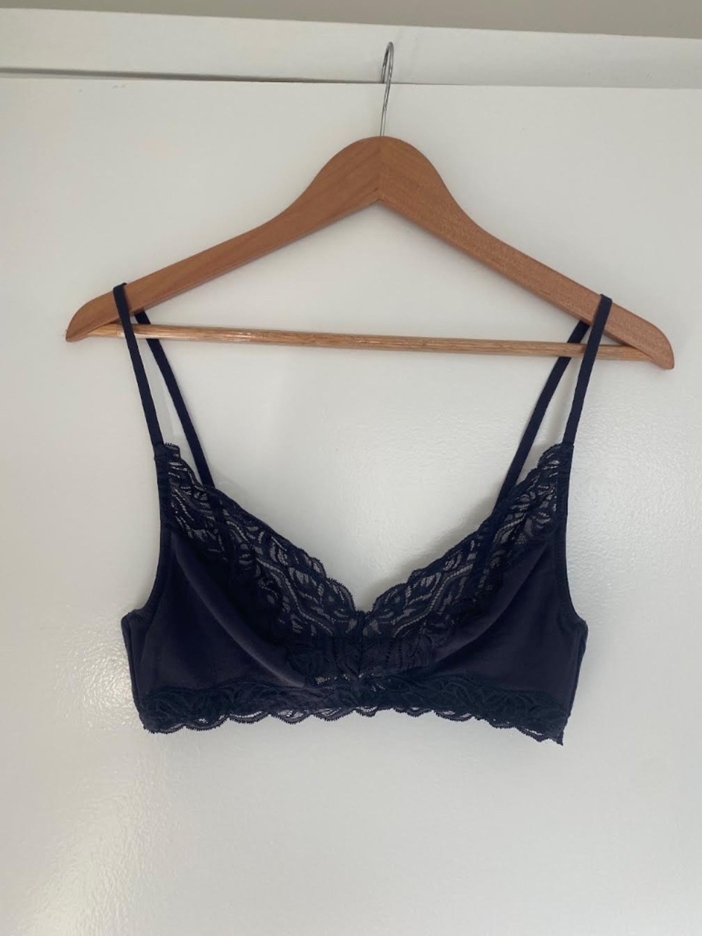 Oysho - Navy Lace Bralette - Size S/M